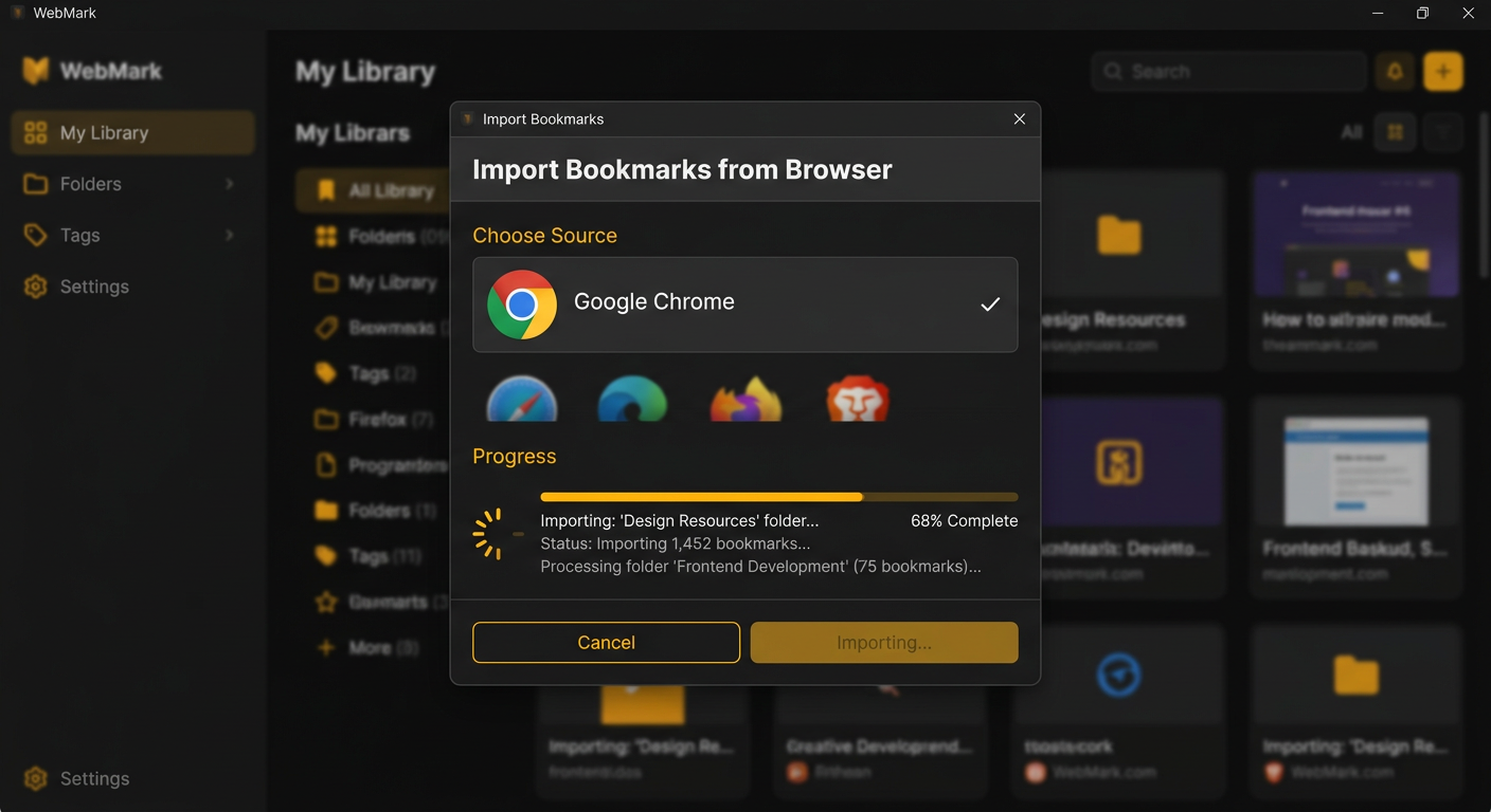 How to Import Chrome Bookmarks into LinkVault (Step-by-Step Guide)