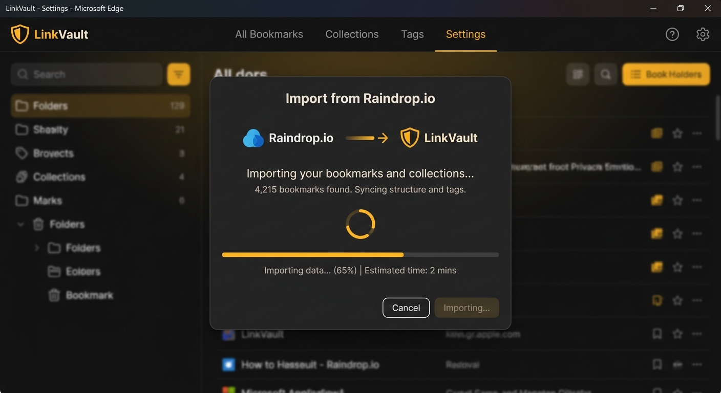 How to Migrate from Raindrop.io to LinkVault (Step-by-Step Guide)